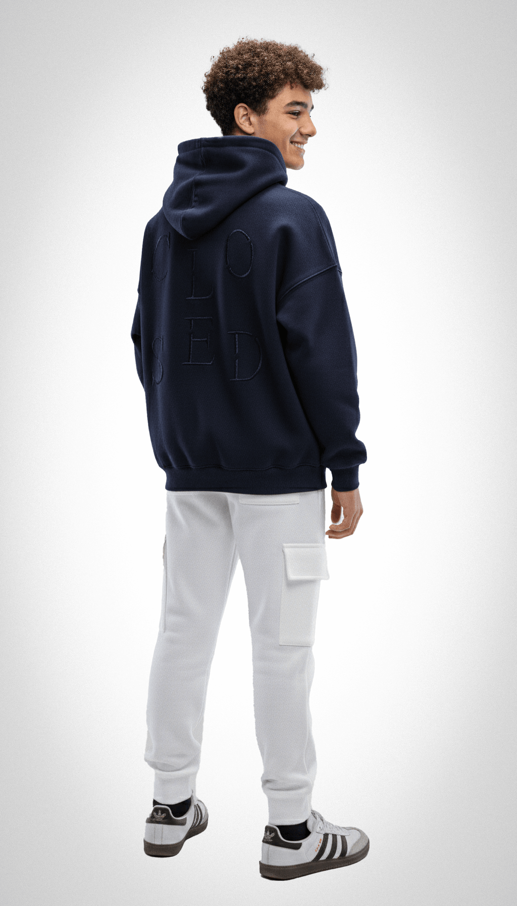 blue CLO hoodie