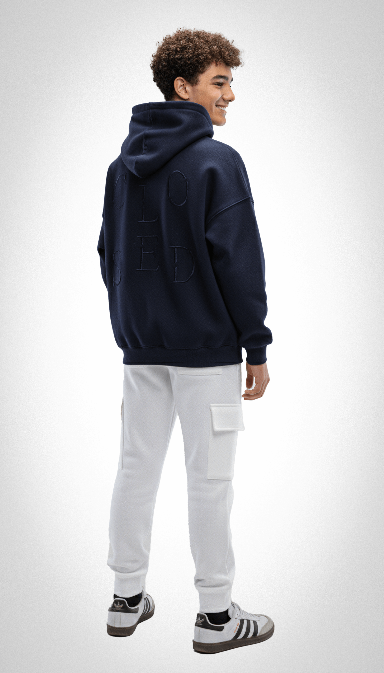 blue CLO hoodie
