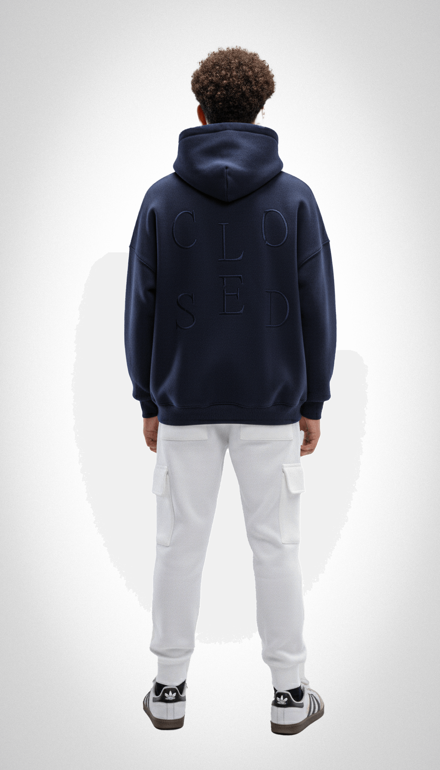 blue CLO hoodie