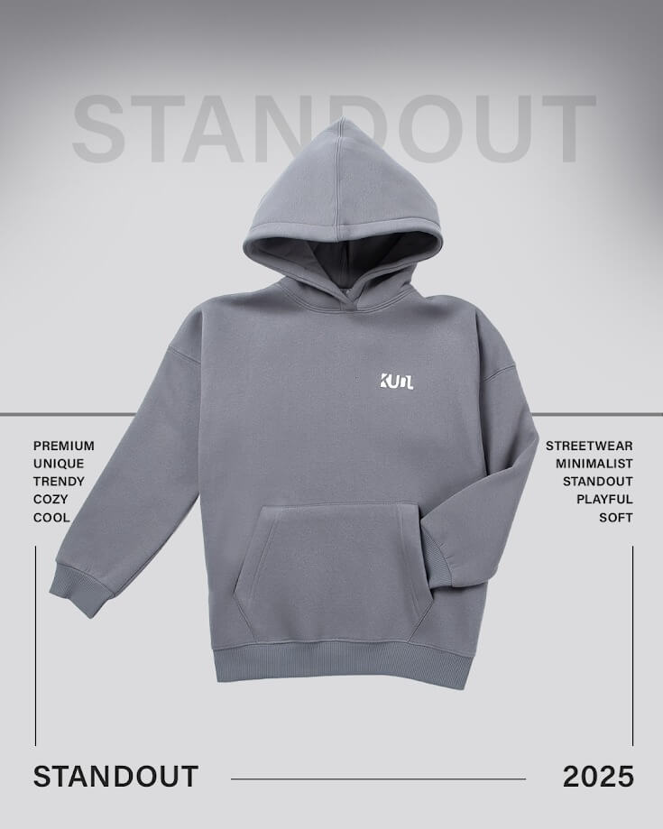 embroidered gray hoodie