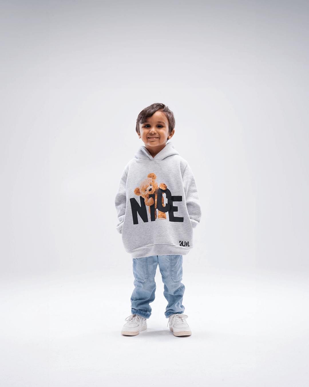grey teddy hoodie