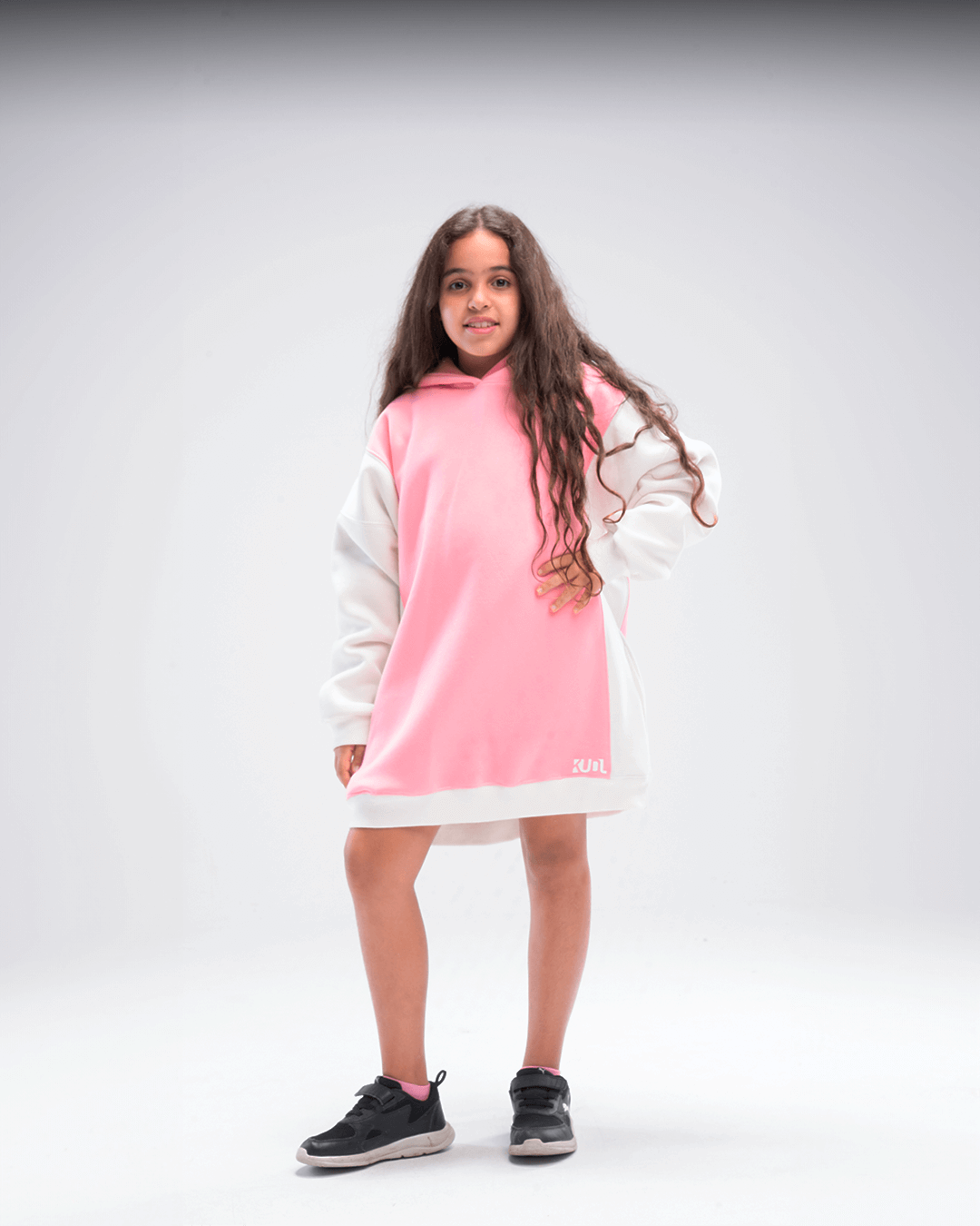 oversized pink hoodie