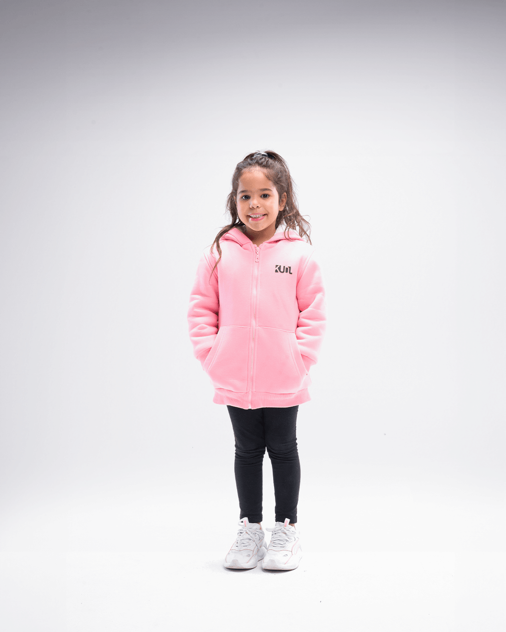 pink fleece zip up jacket
